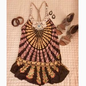 ✨HP✨ Adorable boho Free People hippie tank! EUC!